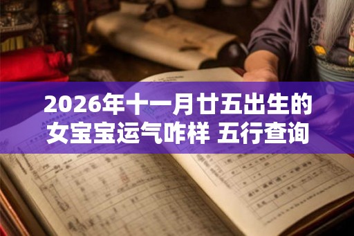 2026年十一月廿五出生的女宝宝运气咋样 五行查询 2026年十一月廿五出生的女宝宝运气咋样 五行查询