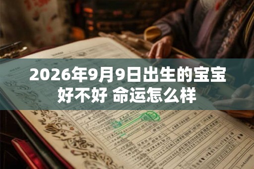 2026年9月9日出生的宝宝好不好 命运怎么样