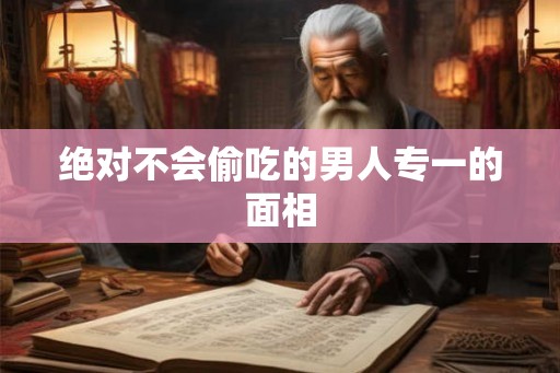 绝对不会偷吃的男人专一的面相 绝对不会偷吃的男人专一的面相