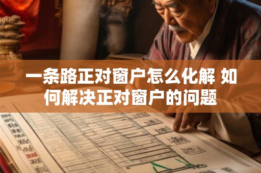 一条路正对窗户怎么化解 如何解决正对窗户的问题 一条路正对窗户怎么化解 如何解决正对窗户的问题
