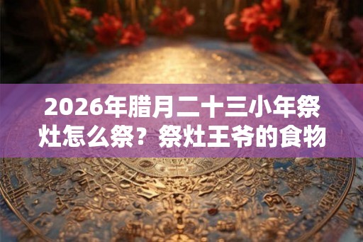 2026年腊月二十三小年祭灶怎么祭？祭灶王爷的食物