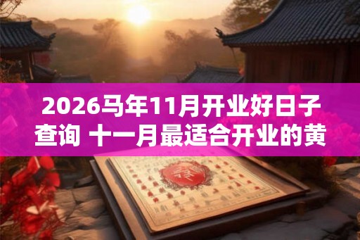 2026马年11月开业好日子查询 十一月最适合开业的黄道吉日