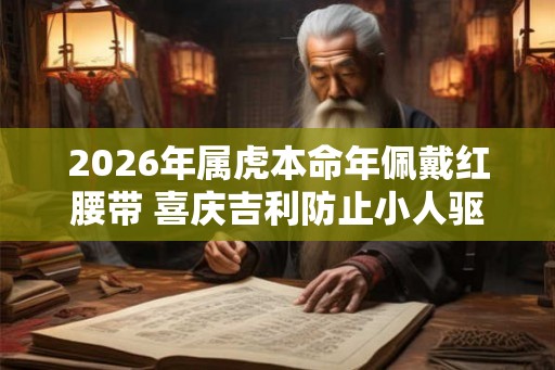 2026年属虎本命年佩戴红腰带 喜庆吉利防止小人驱邪祈福