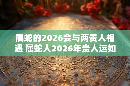 属蛇的2026会与两贵人相遇 属蛇人2026年贵人运如何