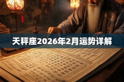 天秤座2026年2月运势详解