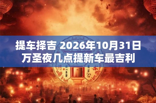 提车择吉 2026年10月31日万圣夜几点提新车最吉利