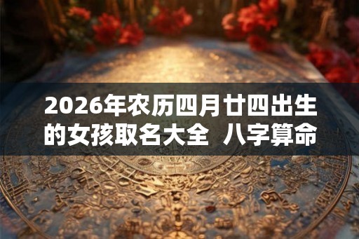 2026年农历四月廿四出生的女孩取名大全  八字算命