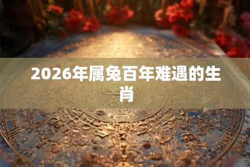 2026年属兔百年难遇的生肖
