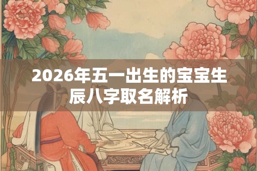 2026年五一出生的宝宝生辰八字取名解析