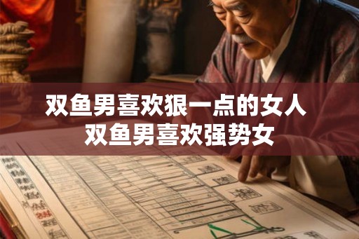 双鱼男喜欢狠一点的女人 双鱼男喜欢强势女