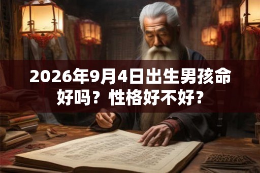 2026年9月4日出生男孩命好吗？性格好不好？