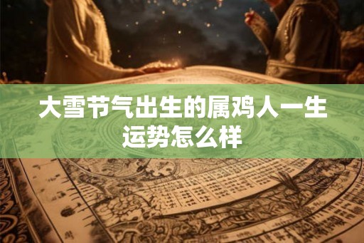 大雪节气出生的属鸡人一生运势怎么样
