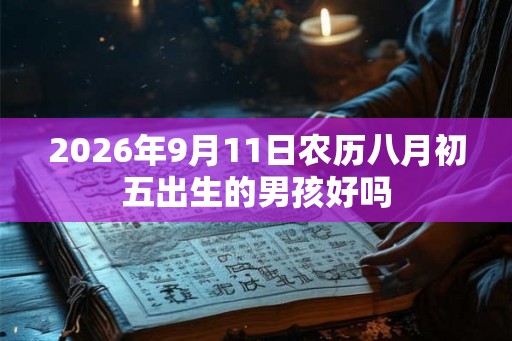 2026年9月11日农历八月初五出生的男孩好吗