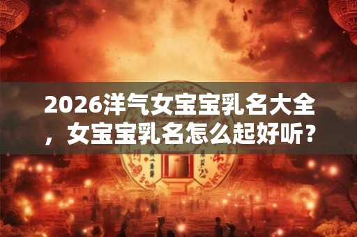 2026洋气女宝宝乳名大全，女宝宝乳名怎么起好听？