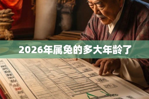2026年属兔的多大年龄了