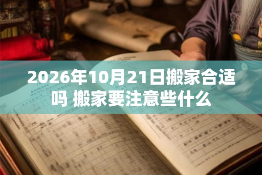 2026年10月21日搬家合适吗 搬家要注意些什么
