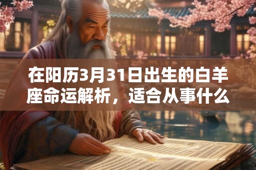 在阳历3月31日出生的白羊座命运解析，适合从事什么职业？