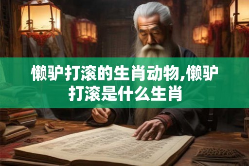 懒驴打滚的生肖动物,懒驴打滚是什么生肖