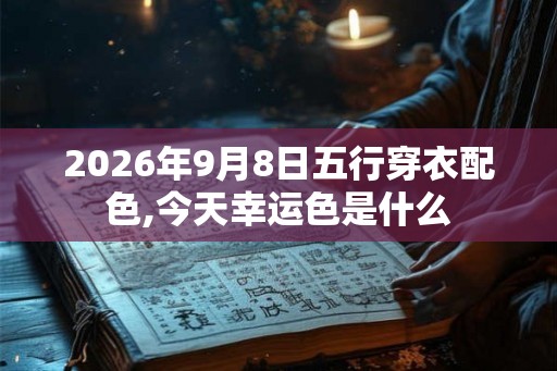 2026年9月8日五行穿衣配色,今天幸运色是什么 2026年9月8日五行穿衣配色,今天幸运色是什么