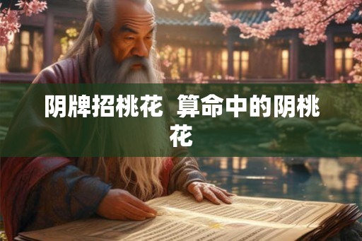 阴牌招桃花  算命中的阴桃花