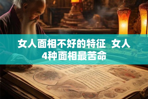 女人面相不好的特征 女人4种面相最苦命 女人面相不好的特征 女人4种面相最苦命