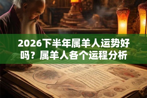 2026下半年属羊人运势好吗？属羊人各个运程分析