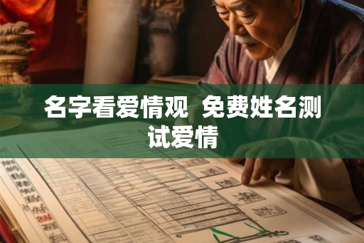 名字看爱情观 免费姓名测试爱情 名字看爱情观 免费姓名测试爱情