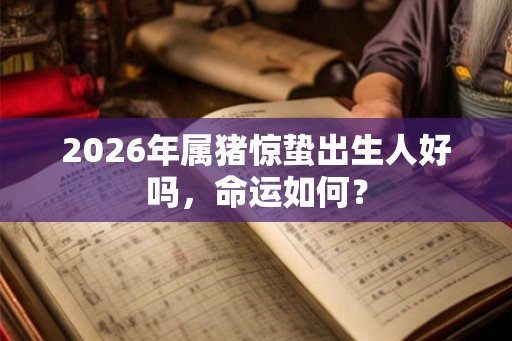 2026年属猪惊蛰出生人好吗，命运如何？