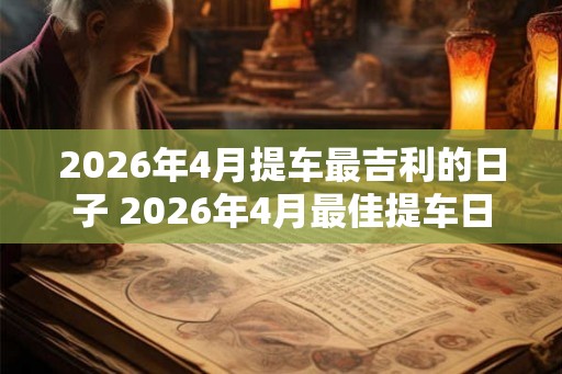 2026年4月提车最吉利的日子 2026年4月最佳提车日 2026年4月提车最吉利的日子 2026年4月最佳提车日