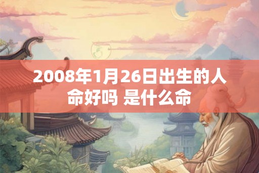 2008年1月26日出生的人命好吗 是什么命