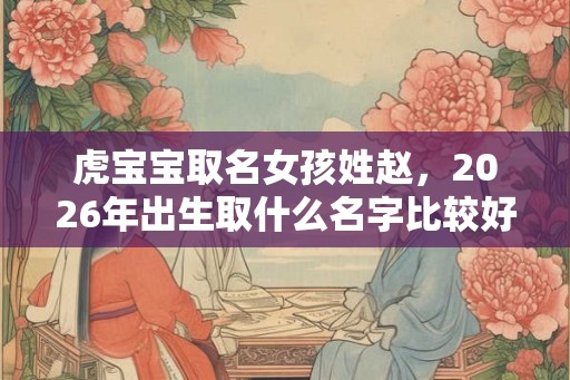虎宝宝取名女孩姓赵,2026年出生取什么名字比较好? 虎宝宝取名女孩姓赵,2026年出生取什么名字比较好?