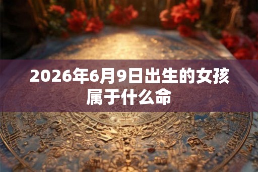 2026年6月9日出生的女孩属于什么命