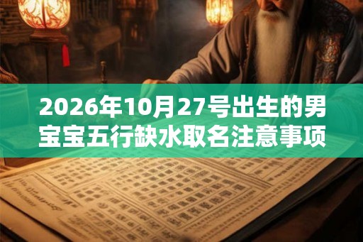 2026年10月27号出生的男宝宝五行缺水取名注意事项