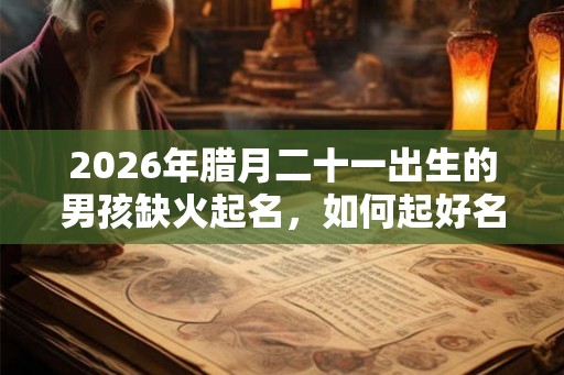 2026年腊月二十一出生的男孩缺火起名，如何起好名字？