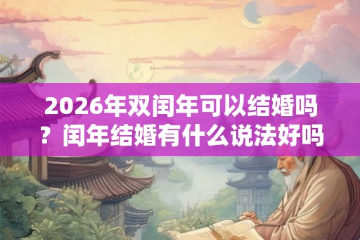2026年双闰年可以结婚吗?闰年结婚有什么说法好吗? 2026年双闰年可以结婚吗?闰年结婚有什么说法好吗?