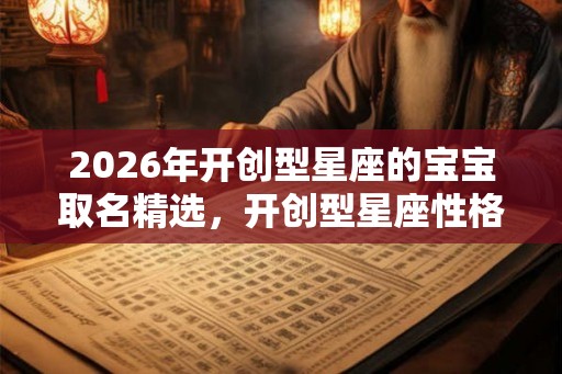 2026年开创型星座的宝宝取名精选，开创型星座性格
