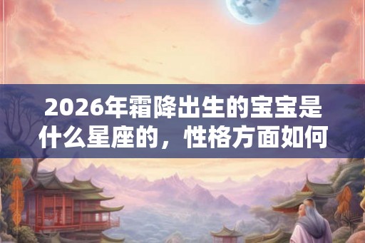2026年霜降出生的宝宝是什么星座的，性格方面如何？