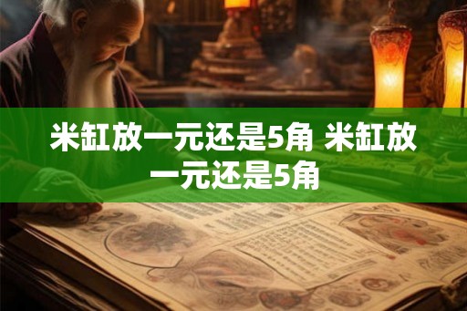 米缸放一元还是5角 米缸放一元还是5角