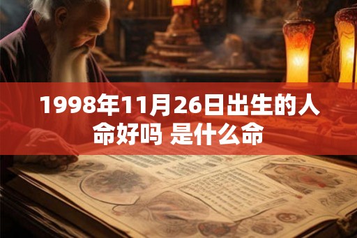 1998年11月26日出生的人命好吗 是什么命