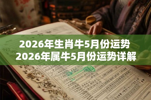 2026年生肖牛5月份运势 2026年属牛5月份运势详解 2026年生肖牛5月份运势 2026年属牛5月份运势详解