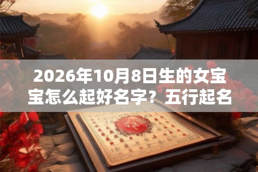 2026年10月8日生的女宝宝怎么起好名字？五行起名怎么起？