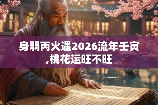 身弱丙火遇2026流年壬寅,桃花运旺不旺