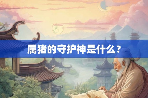 属猪的守护神是什么？