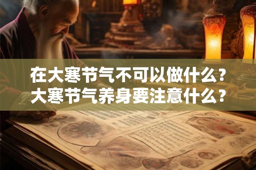 在大寒节气不可以做什么？大寒节气养身要注意什么？