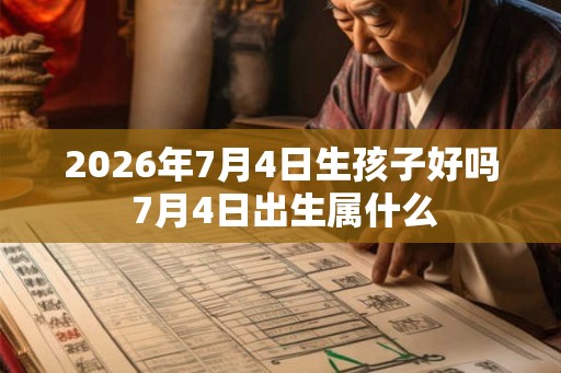 2026年7月4日生孩子好吗 7月4日出生属什么