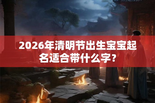 2026年清明节出生宝宝起名适合带什么字？
