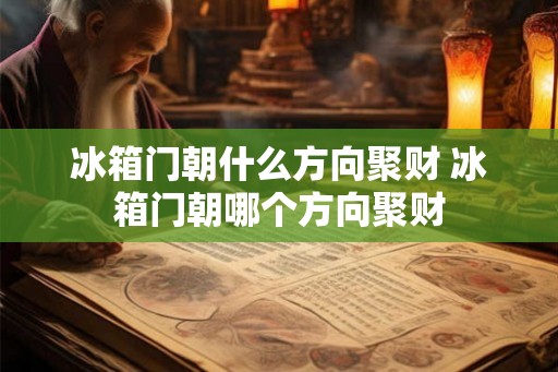 冰箱门朝什么方向聚财 冰箱门朝哪个方向聚财