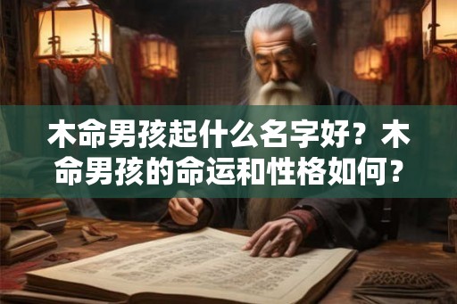 木命男孩起什么名字好？木命男孩的命运和性格如何？