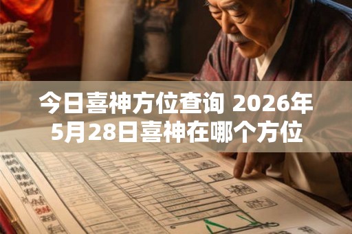 今日喜神方位查询 2026年5月28日喜神在哪个方位