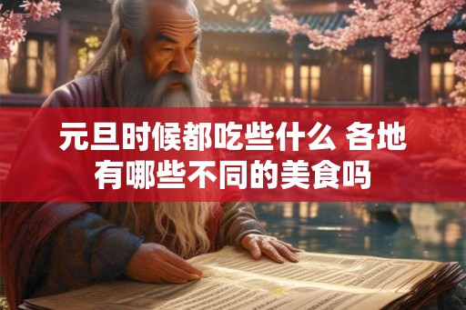 元旦时候都吃些什么 各地有哪些不同的美食吗